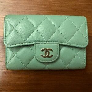 Authentic Chanel Seagreen Wallet